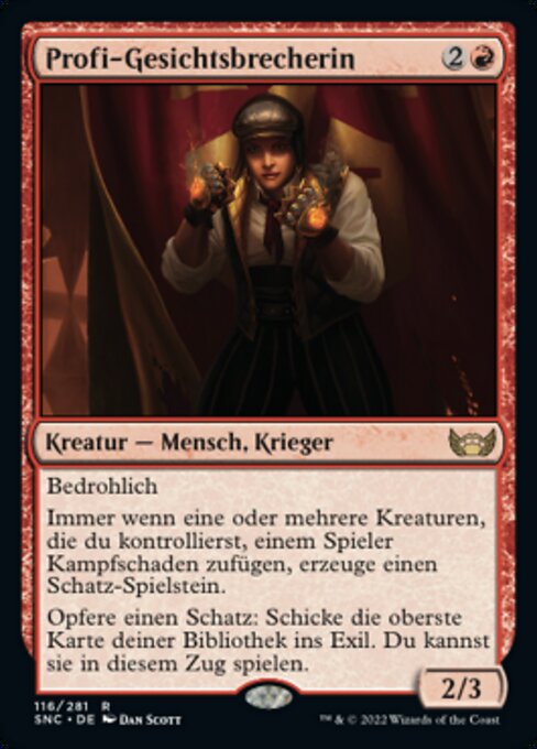 Profi-Gesichtsbrecherin SNC-116 Rare Near Mint Deutsch