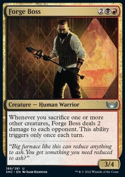 Boss der Schmiede SNC-189 Uncommon Excellent Englisch Foil