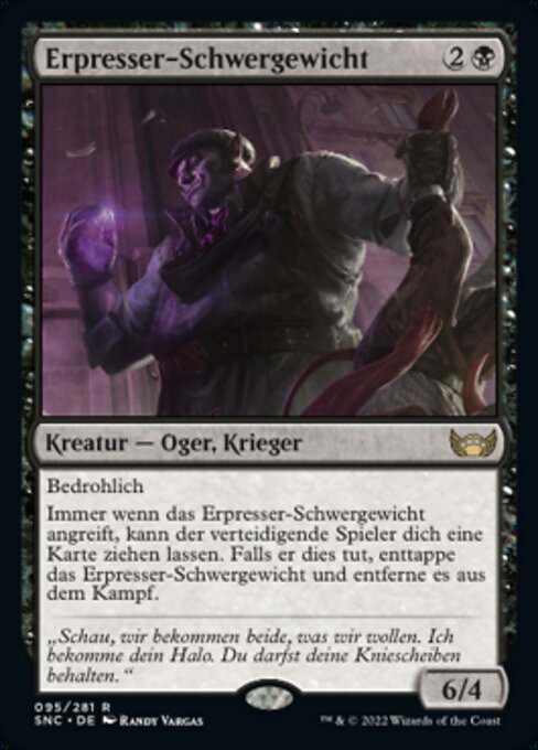 Erpresser-Schwergewicht SNC-95 Rare Near Mint Deutsch