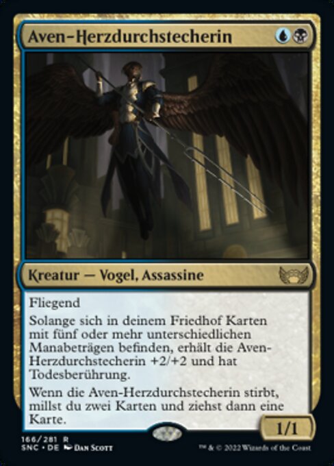 Aven-Herzdurchstecherin SNC-166 Rare Near Mint Deutsch