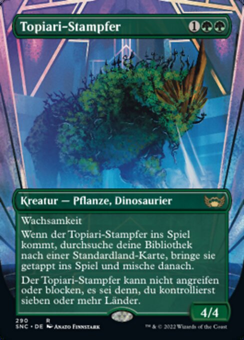 Topiari-Stampfer XSNC-290 Rare Near Mint Deutsch
