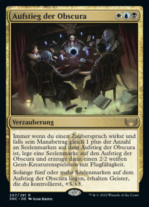 Aufstieg der Obscura SNC-207 Rare Near Mint Deutsch