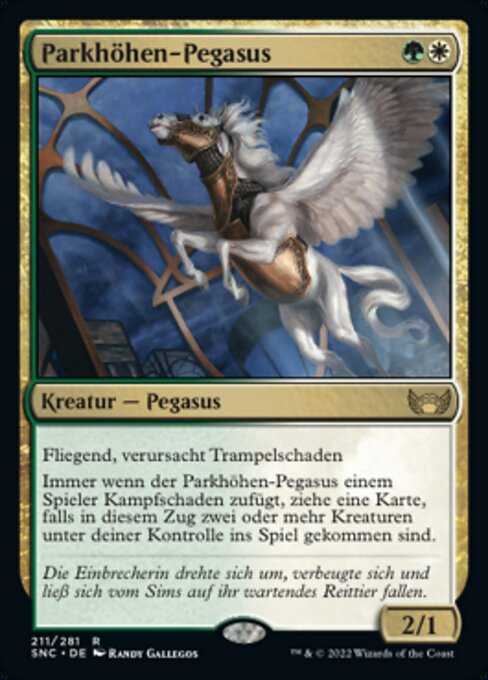 Parkhöhen-Pegasus SNC-211 Rare Near Mint Deutsch