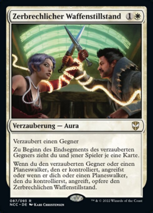 Zerbrechlicher Waffenstillstand NCC-87 Rare Near Mint Deutsch Foil