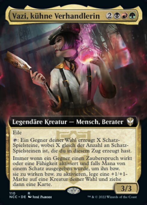 Vazi, kühne Verhandlerin XNCC-110 Rare Excellent Deutsch Foil