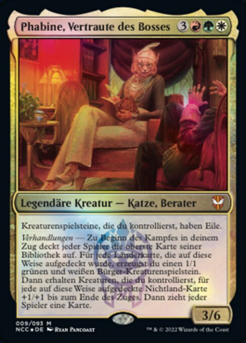 Phabine, Vertraute des Bosses NCC-9 Mythic Near Mint Deutsch Foil