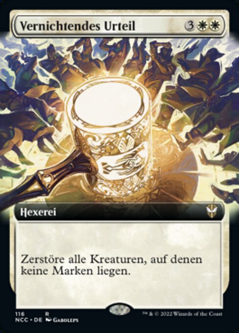 Vernichtendes Urteil XNCC-116 Rare Near Mint Deutsch