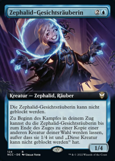 Zephalid-Gesichtsräuberin XNCC-124 Rare Near Mint Deutsch
