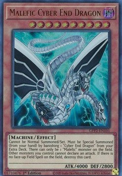 Malefic Cyber End Dragon GFP2-101 Ultra Rare Near Mint Englisch 1. Auflage