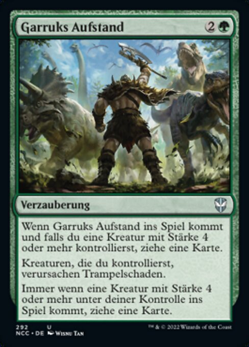 Garruks Aufstand NCC-292 Uncommon Excellent Deutsch