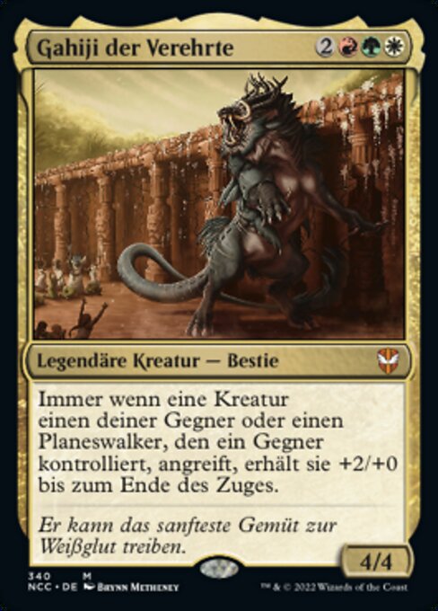 Gahiji der Verehrte NCC-340 Mythic Near Mint Deutsch