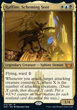 Raffine, heimtückische Seherin (V.1) PSNC-213 Mythic Excellent Deutsch Foil