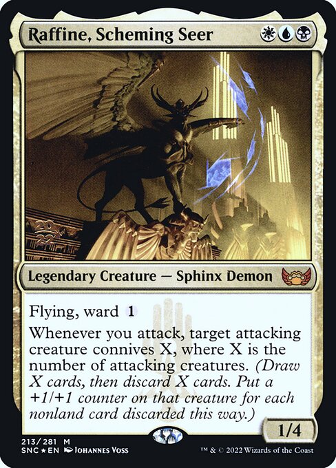 Raffine, heimtückische Seherin (V.1) PSNC-213 Mythic Excellent Deutsch Foil