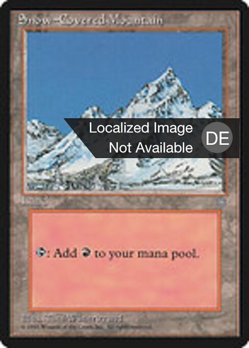 Verschneites Gebirge ICE- Land Poor Deutsch