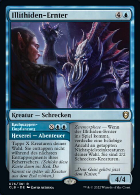 Illithiden-Ernter // Kaulquappen-Einpflanzung CLB-76 Rare Excellent Deutsch