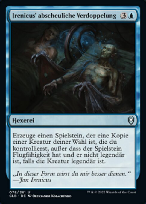 Irenicus' abscheuliche Verdoppelung CLB-78 Uncommon Played Deutsch