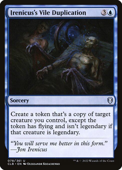 Irenicus's Vile Duplication CLB-78 Uncommon Near Mint Englisch Foil