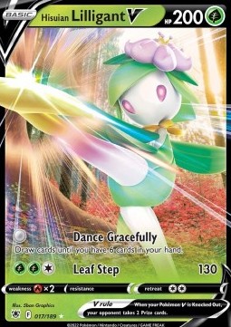 Hisuian Lilligant V ASR-017 Ultra Rare Played Englisch