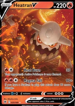 Heatran V ASR-025 Ultra Rare Near Mint Deutsch
