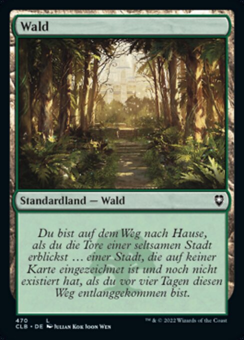 Wald (V.4) XCLB-470 Land Excellent Deutsch Foil