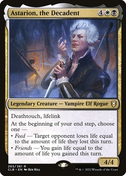 Astarion, the Decadent CLB-265 Rare Near Mint Englisch Foil