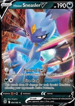Hisuian Sneasler V ASR-094 Ultra Rare Excellent Englisch