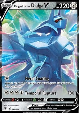 Origin Forme Dialga V ASR-113 Ultra Rare Excellent Englisch