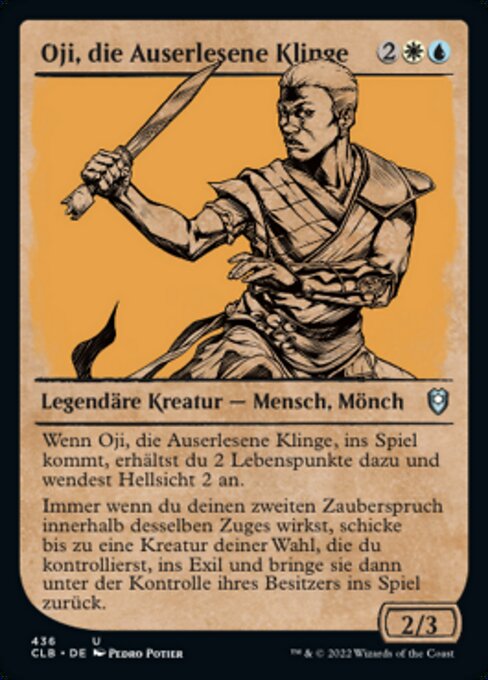Oji, die Auserlesene Klinge (V.2) XCLB-436 Uncommon Excellent Deutsch