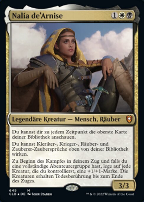 Nalia de'Arnise (V.1) XCLB-649 Mythic Near Mint Deutsch Foil