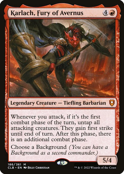Karlach, Fury of Avernus CLB-186 Mythic Near Mint Englisch