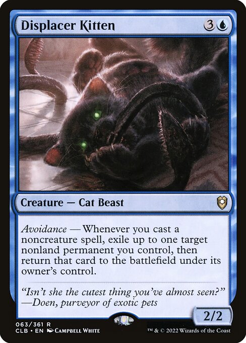Displacer Kitten CLB-63 Rare Near Mint Englisch