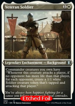 Soldatenveteran (V.1) XCLB-480 Uncommon Excellent Englisch Foil
