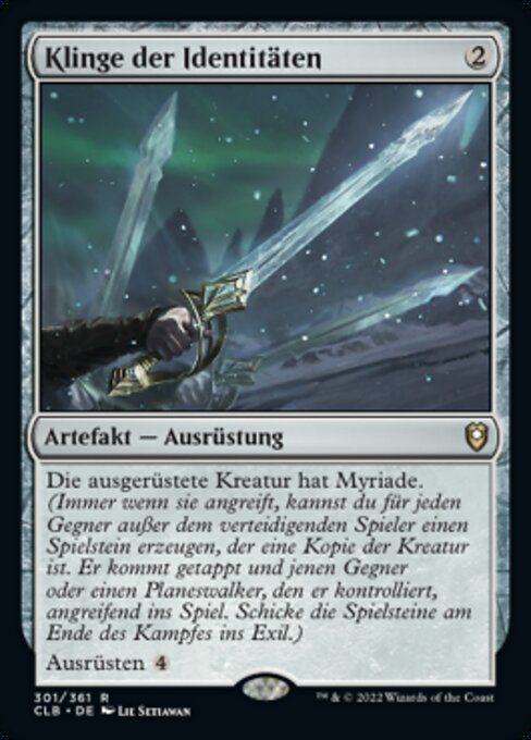 Klinge der Identitäten CLB-301 Rare Near Mint Deutsch Foil