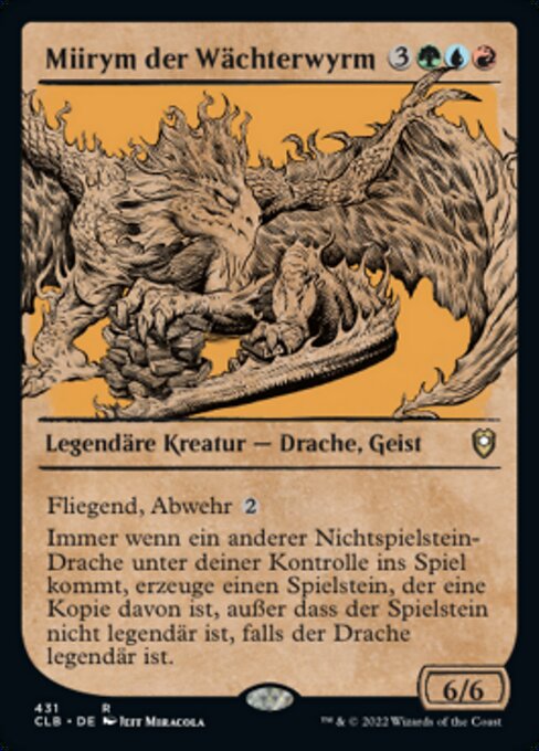 Miirym der Wächterwyrm (V.2) XCLB-431 Rare Near Mint Deutsch Foil