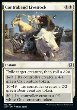 Viehschmuggel CLB-12 Uncommon Excellent Englisch Foil