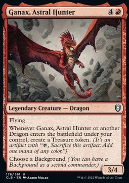 Ganax, Astral Hunter CLB-176 Uncommon Near Mint Englisch Foil