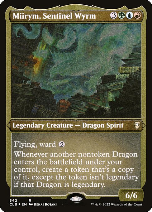 Miirym, Sentinel Wyrm XCLB-542 Rare Near Mint Englisch Foil