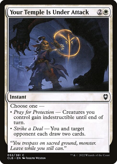 Dein Tempel wird angegriffen CLB-52 Common Near Mint Englisch Foil