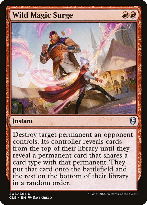 Wild Magic Surge CLB-206 Uncommon Excellent Englisch Foil