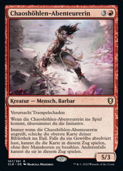 Chaoshöhlen-Abenteurerin CLB-167 Rare Near Mint Deutsch Foil