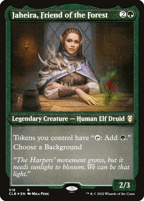 Jaheira, Freundin des Waldes (V.1) XCLB-518 Rare Near Mint Deutsch Foil