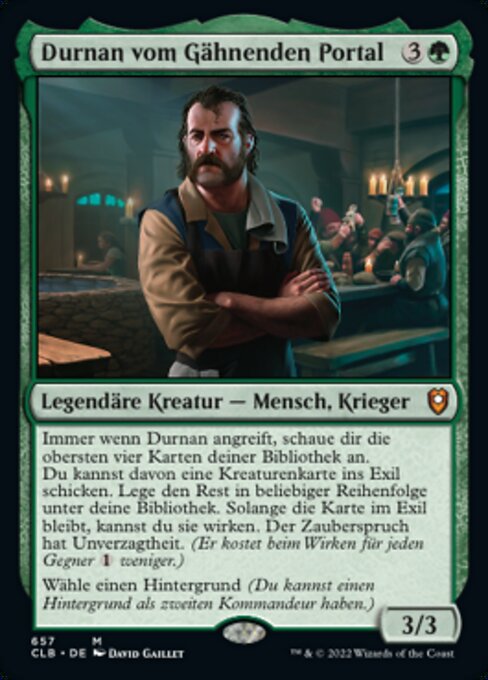 Durnan vom Gähnenden Portal (V.1) XCLB-657 Mythic Near Mint Deutsch Foil