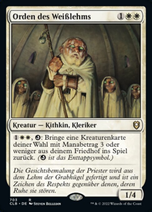 Orden des Weißlehms XCLB-703 Rare Near Mint Deutsch