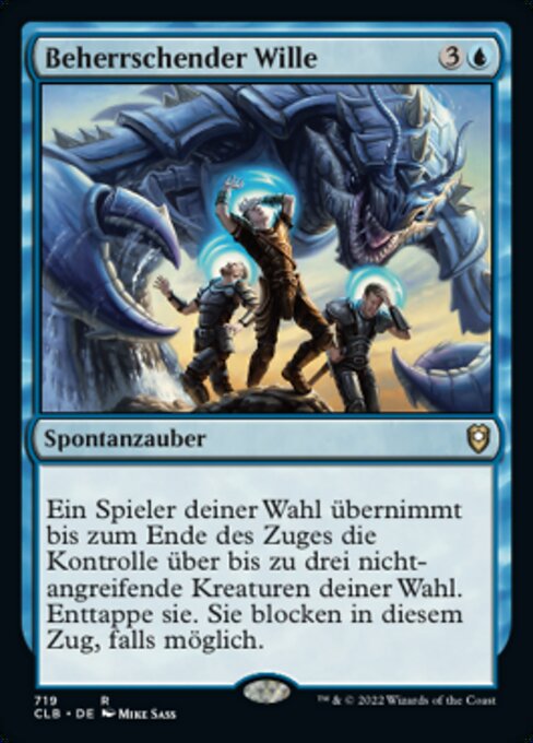 Beherrschender Wille XCLB-719 Rare Near Mint Deutsch