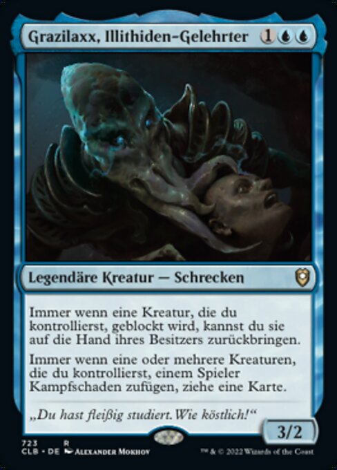 Grazilaxx, Illithiden-Gelehrter XCLB-723 Rare Near Mint Deutsch