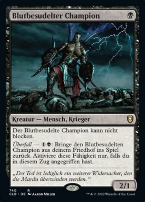 Blutbesudelter Champion XCLB-740 Rare Excellent Deutsch