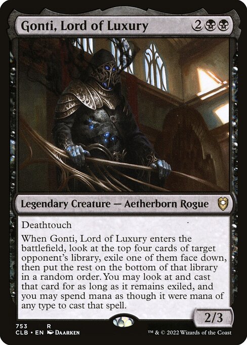 Gonti, Lord of Luxury XCLB-753 Rare Near Mint Englisch
