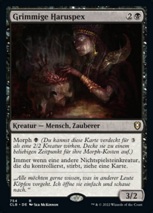 Grimmige Haruspex XCLB-754 Rare Near Mint Deutsch