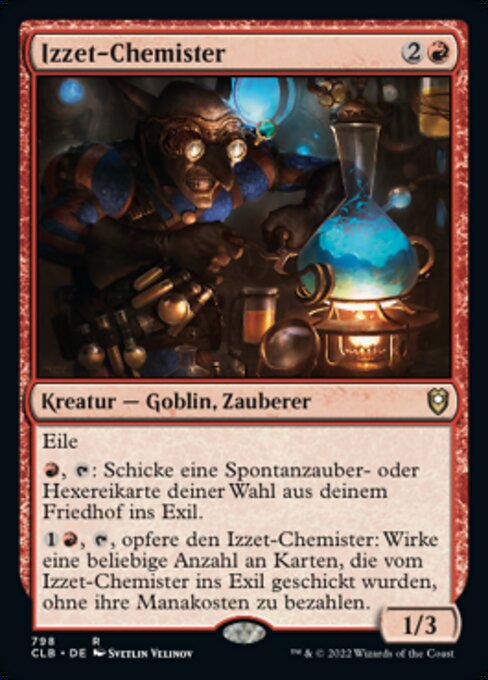 Izzet-Chemister XCLB-798 Rare Near Mint Deutsch