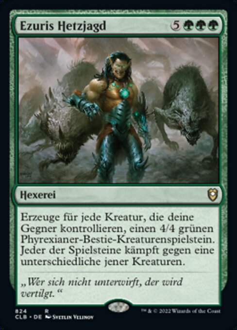 Ezuris Hetzjagd XCLB-824 Rare Near Mint Deutsch